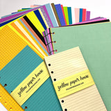 DISC PUNCHED PLANNER PAPER - FITS HAPPY PLANNER or LEVENGER CIRCA - JUNQUE MIX
