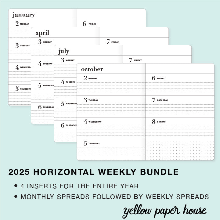 Travelers Notebook Calendar 2025 