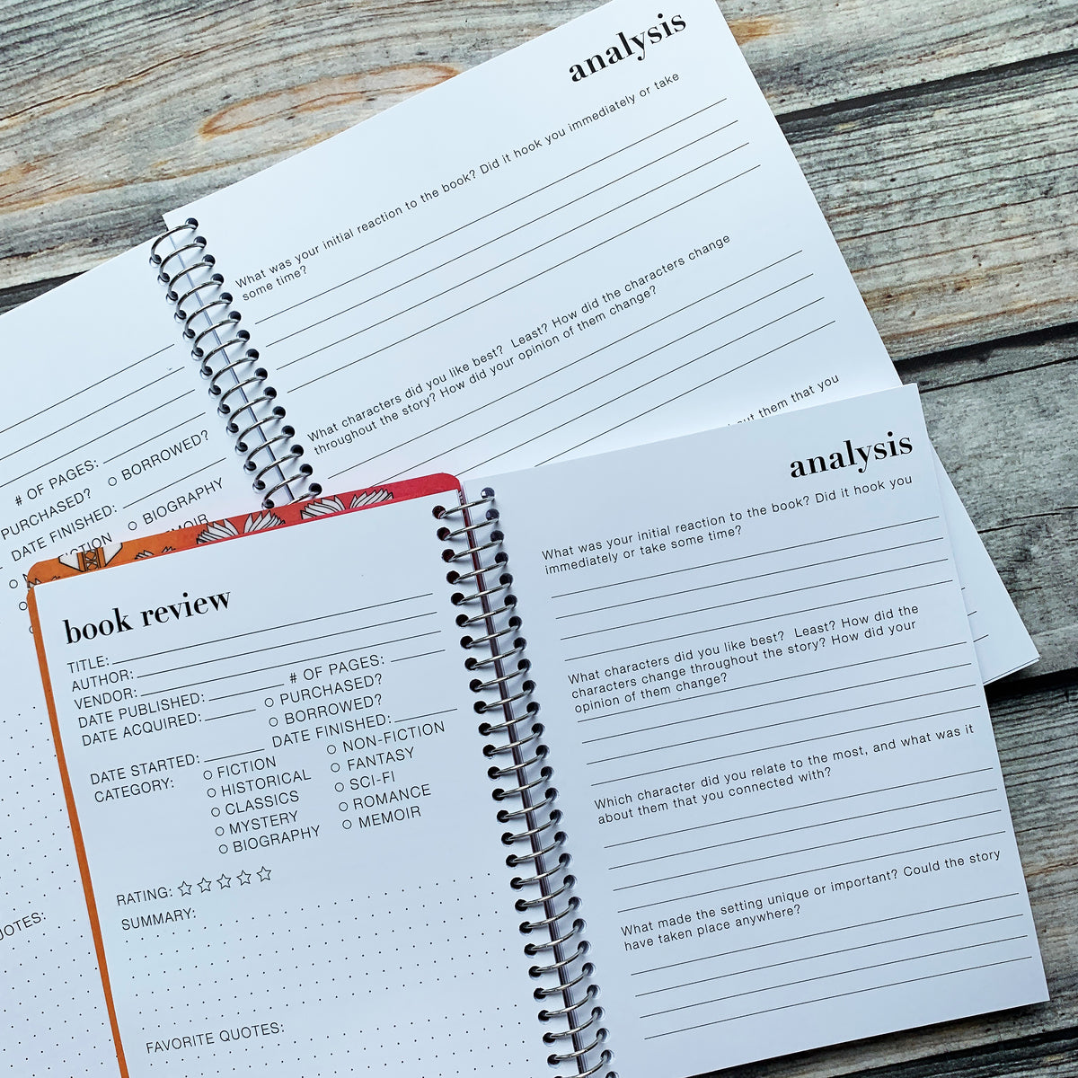 Spiral Book Notebook Yellow Paper House