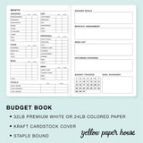 TRAVELERS NOTEBOOK INSERT - BUDGET BOOK
