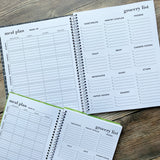 Spiral Meal Planner Notebook