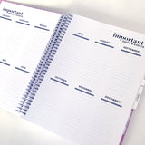 Spiral Undated Half Year Daily Planner