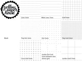 DISC PUNCHED PLANNER PAPER FITS HAPPY PLANNER MINI - PATTERNS