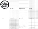 DISC PUNCHED PLANNER PAPER - FITS HAPPY PLANNER or LEVENGER CIRCA - PURPLE PASSION