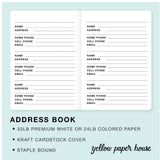 TRAVELERS NOTEBOOK INSERT - ADDRESS BOOK