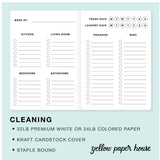 TRAVELERS NOTEBOOK INSERT - CLEANING LOG