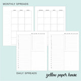 Spiral Undated Half Year Daily Planner