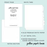 Spiral Undated Half Year Daily Planner