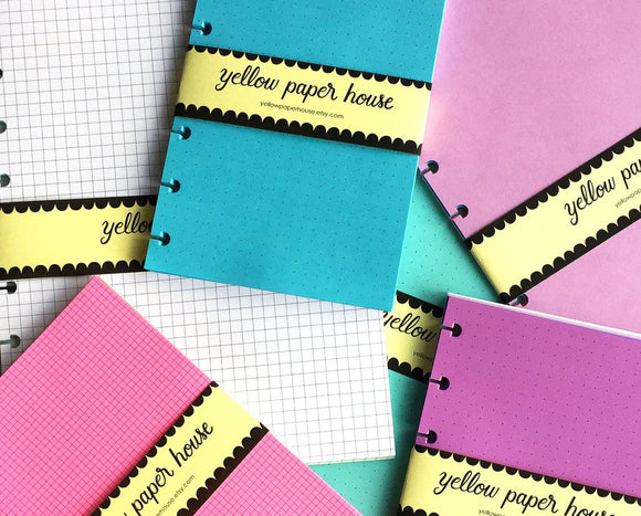 DISC PUNCHED PLANNER PAPER FITS HAPPY PLANNER MINI - PATTERNS