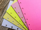 DISC PUNCHED PLANNER PAPER - FITS HAPPY PLANNER or LEVENGER CIRCA - PINK LEMONADE