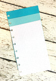 DISC PUNCHED PLANNER PAPER - FITS HAPPY PLANNER or LEVENGER CIRCA - WINTER WONDERLAND