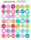 PRINTABLE DOWNLOAD - FRUITY COLLECTION - CIRCLES
