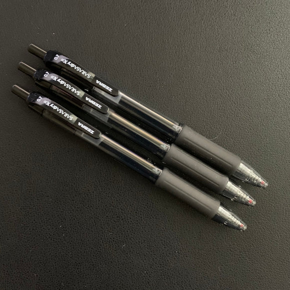 Zebra Sarasa Dry X20 Retractable Gel Pen - 0.7 mm - Three Pens - Black or Blue