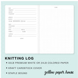 TRAVELERS NOTEBOOK INSERT - KNITTING/CROCHET PROJECT LOG
