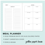 TRAVELERS NOTEBOOK INSERT - MEAL PLANNER