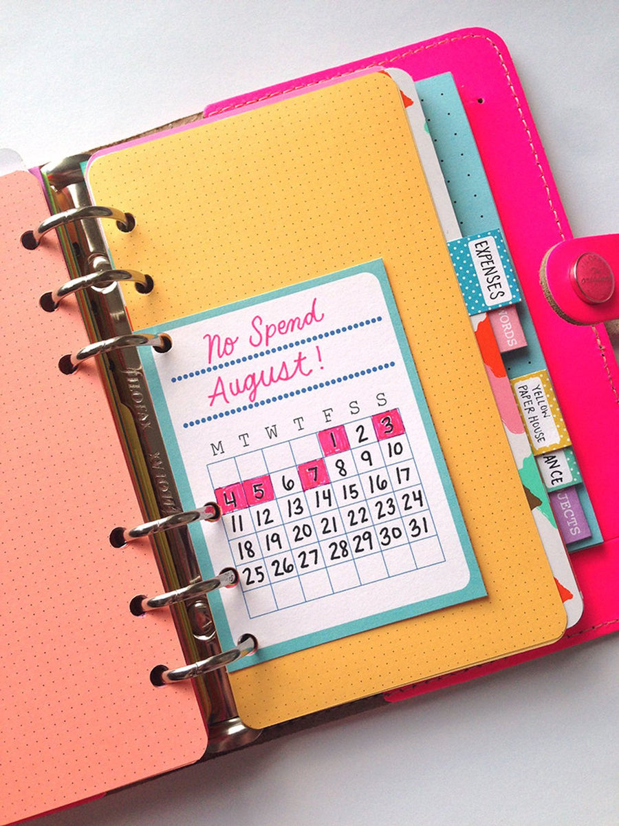 PRINTABLE DOWNLOAD - MONTH CALENDAR CARDS - COLOR – Yellow Paper House