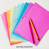 Lined LOOSE LEAF Filler Paper
