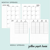 2026 Vertical Weekly Spiral Planner