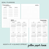 2026 Horizontal Weekly Spiral Planner