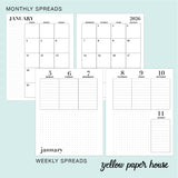2026 MINI Vertical Weekly Spiral Planner