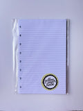 5.5" x 8.5" Size - Planner Paper - DISC PUNCHED TO FIT LEVENGER CIRCA JUNIOR - 2nd Quality