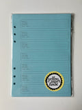 A5 Size - FILOFAX STYLE PLANNER PAPER - 2nd Quality