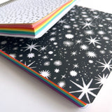 Pastel Rainbow Spiral Classic Notebook