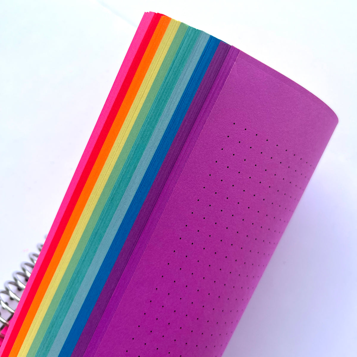 Spring Rainbow Spiral Classic Notebook – Yellow Paper House