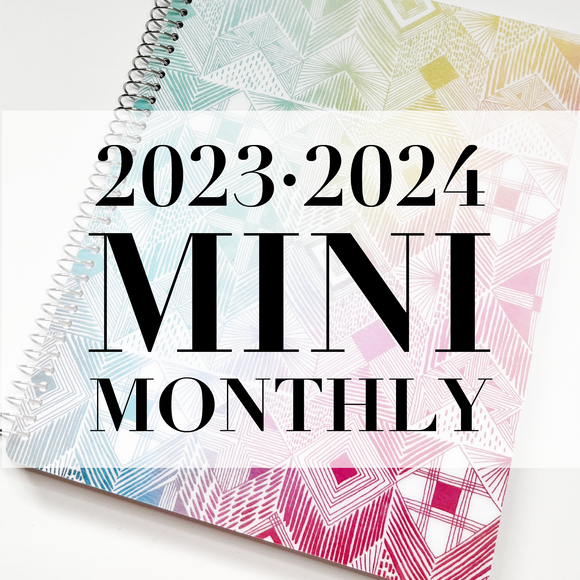 Spiral Mini 2024-2023 Dated Monthly Planner