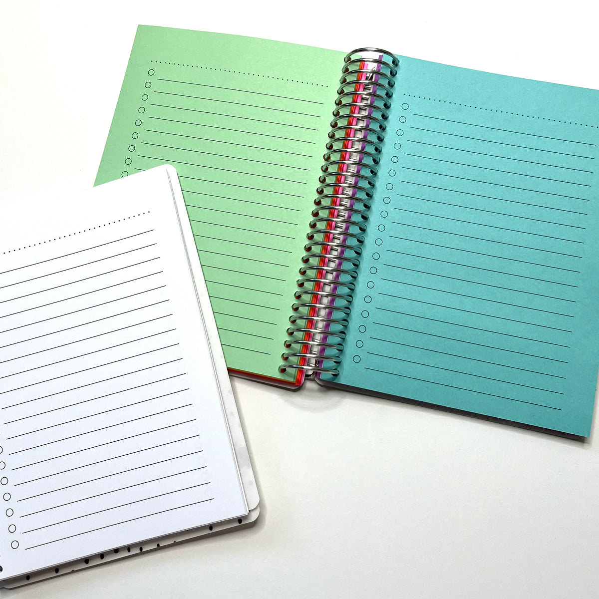 Bullet List Spiral Notebook Yellow Paper House