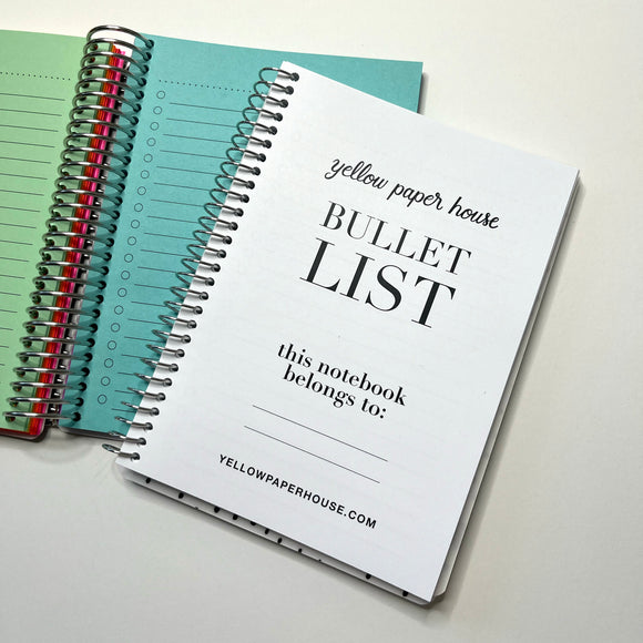 Bullet List Spiral Notebook
