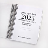 2025 MINI Horizontal Weekly Spiral Planner