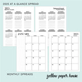 2025 Monthly Spiral Planner