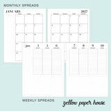 2027 Vertical Weekly Spiral Planner