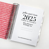 2025 MINI Vertical Weekly Spiral Planner