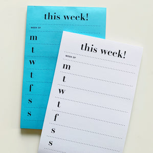 This Week! Notepad