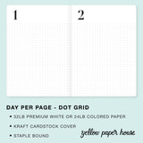 TRAVELERS NOTEBOOK INSERT - DAY PER PAGE - DOT GRID