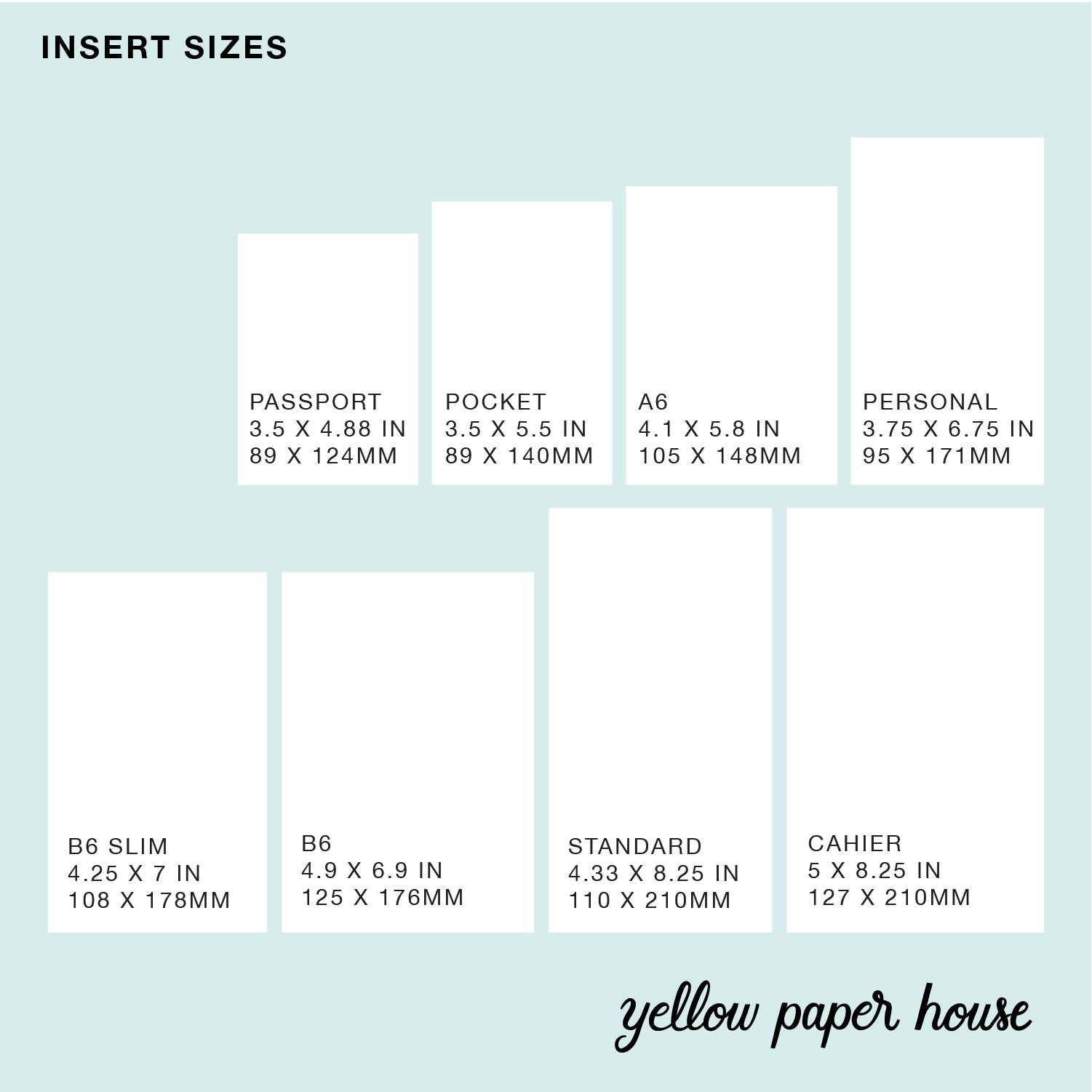  Pocket Size Notes Pages Planner Insert, Sized and