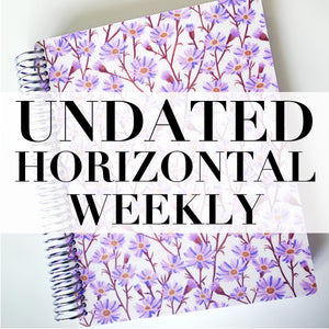 Undated Horizontal Weekly Detailed – Rosie Papeterie