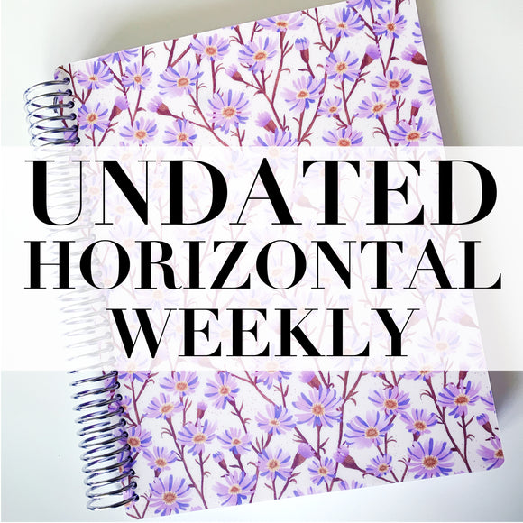 Spiral Undated Horizontal Weekly Planner