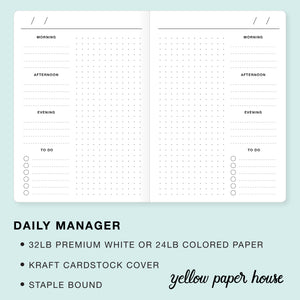 TRAVELERS NOTEBOOK INSERT - DAILY MANAGER