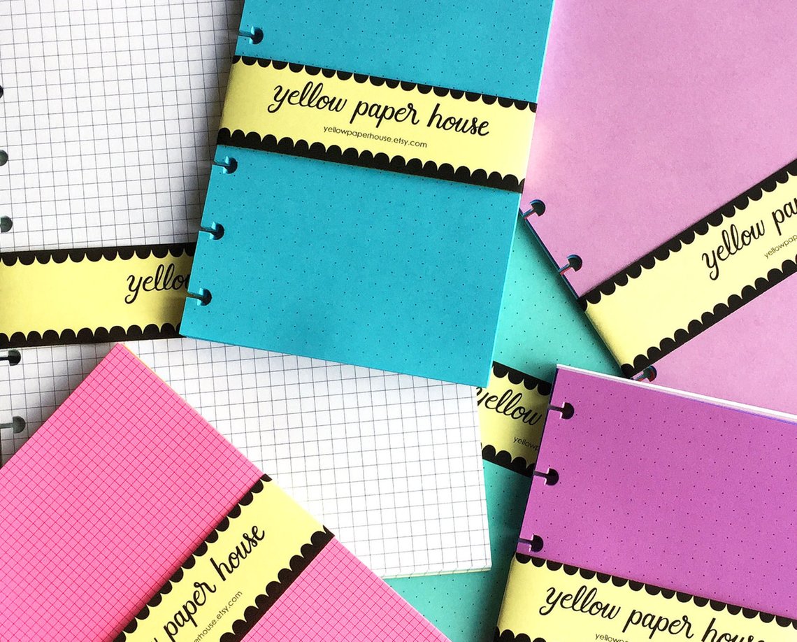DISC PUNCHED PLANNER PAPER FITS HAPPY PLANNER BIG or