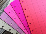 DISC PUNCHED PLANNER PAPER - FITS HAPPY PLANNER or LEVENGER CIRCA - PEONY