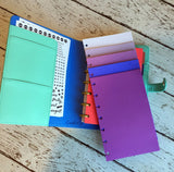 DISC PUNCHED PLANNER PAPER - FITS HAPPY PLANNER or LEVENGER CIRCA - PURPLE PASSION