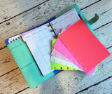 DISC PUNCHED PLANNER PAPER - FITS HAPPY PLANNER or LEVENGER CIRCA - WATERMELON