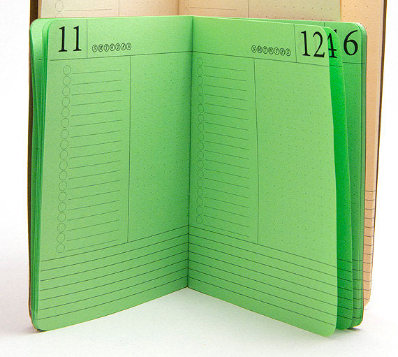 Mermaid Travelers Notebook Insert - Daily Calendar