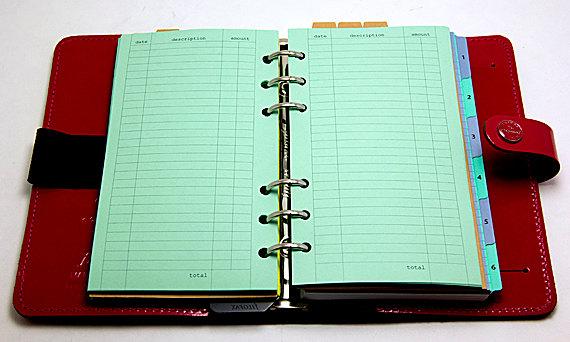 BUDGET Tracker A5 Personal Planner Insert – Bills & Finance Refill For Filofax