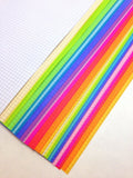 FILOFAX STYLE PLANNER PAPER - 6 RING - ULTIMATE RAINBOW