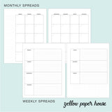 Spiral Undated Horizontal Weekly Planner