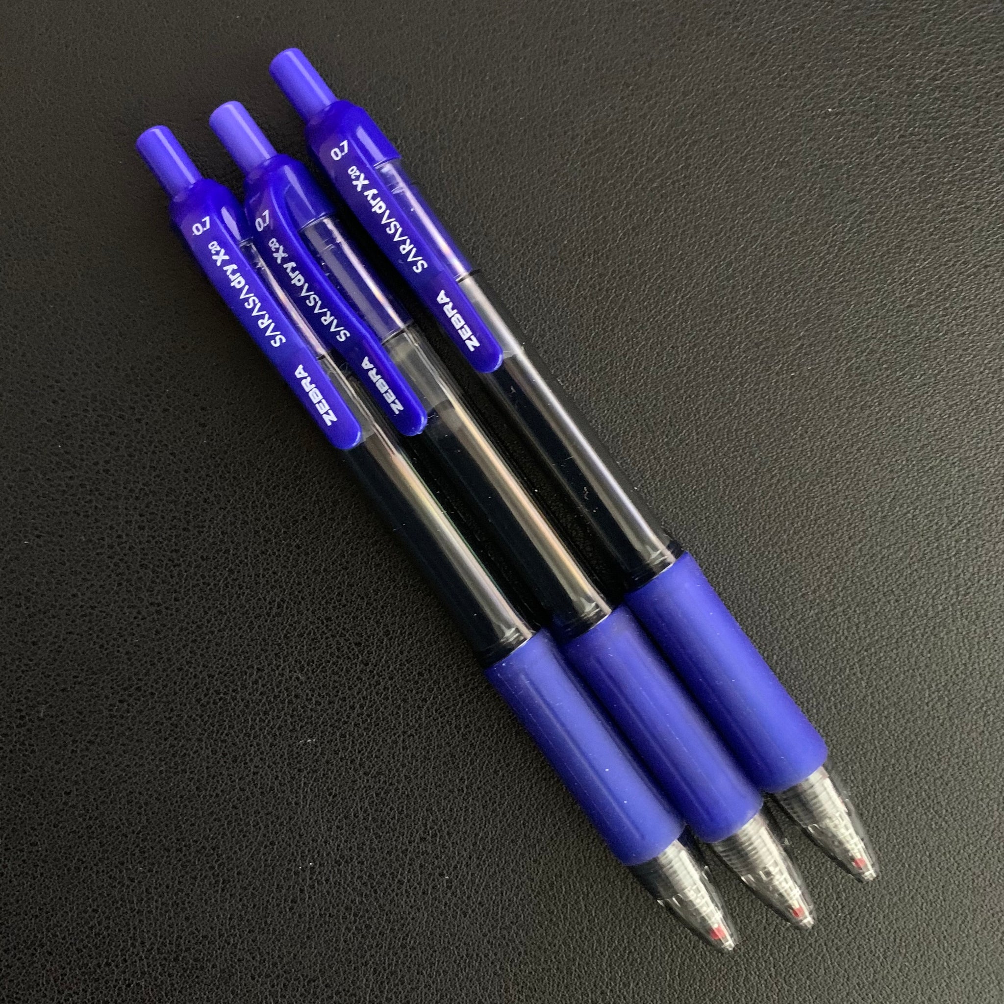 Zebra Sarasa Dry X20 Retractable Gel Pen - 0.7 mm - Three Pens
